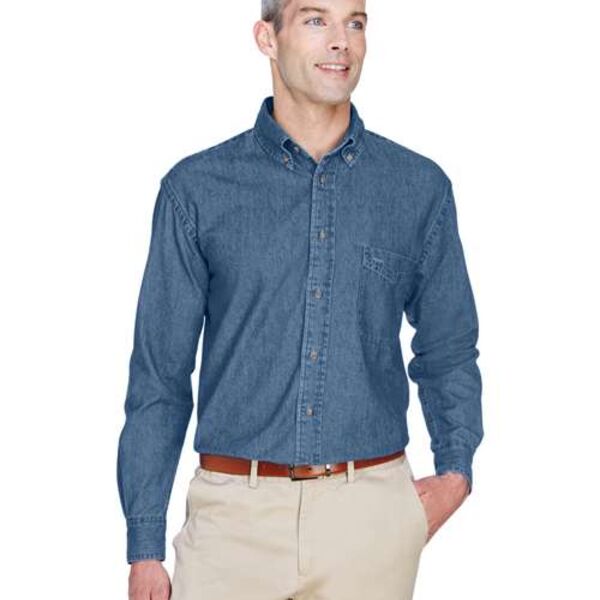 Men's Long-Sleeve Denim Shirt Thumbnail